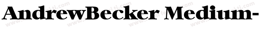AndrewBecker Medium字体转换
